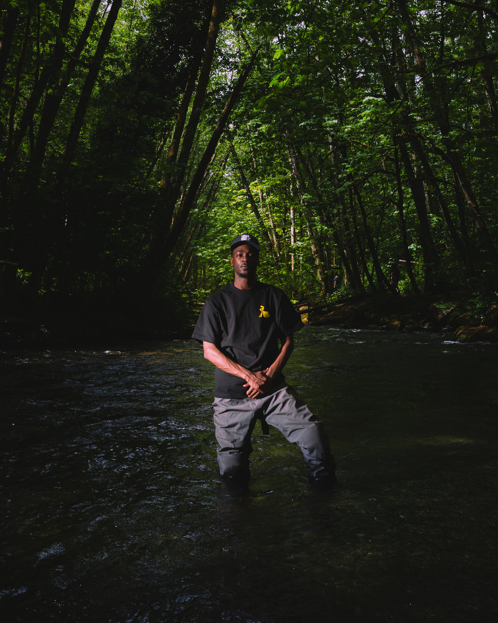 Sasquatch Tie Tee | Aqua Camp