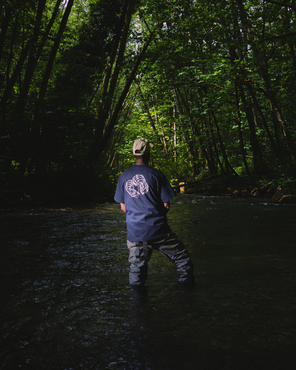 Sasquatch Tie Tee | Aqua Camp